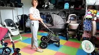 Коляска luxmom 2в1 5856 модульная