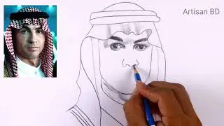 Realistic Portrait Cristiano Ronaldo Pencil Sketch Easy, Cr7 Al Nassr 