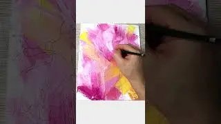 эксперимент . цветы  акрилом.