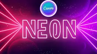 How to Create a Neon Text Effect in Canva | Easy Glow Text Tutorial