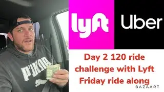 Lyft ride along! Cash tips! Good tips! Driving for Lyft 2023 
