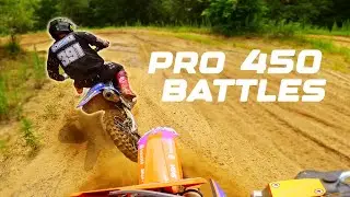 PRO 450 RACERS BATTLE IN THE SAND!
