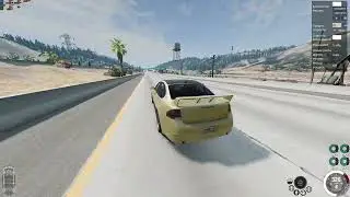 car crash at 327 km/h in BeamNG Drive