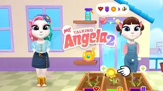 My Talking Angela 2 Flower  and Bee's Gardening Update Gameplay Walkthrough Episode 254