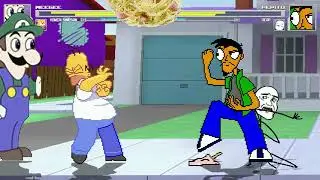 AN Mugen Request #1956: Weegee & Homer Simpson VS Pepito & Derp