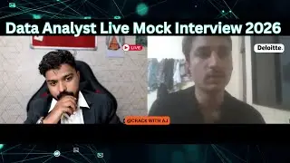 Data Analyst Fresher Live Interview 2026 | SQL Interview Q&A | PowerBI | Python | Excel