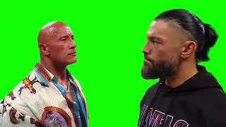 The Rock and Roman Reigns handshake and hug meme - WWE (Green Screen Memes) 🟢