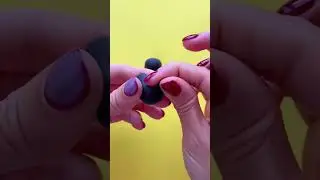 Лепим ворона из воздушного пластилина . Лепим с детьми. 