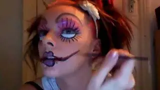 Speed Face Painting Chelsea Smile Doll Face