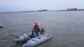 Надувной катамаран с мотором КАМА 300 РТ (мотор)