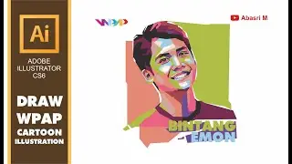 Adobe Illustrator - How To Draw Bintang Emon (Comedian) in WPAP - Speed Art Work