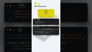 JS Detect Key pressed #js #coding