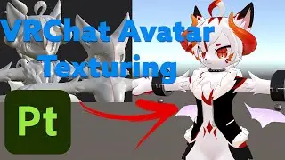 Texturing a Furry VRChat Avatar in Substance Painter LIVE
