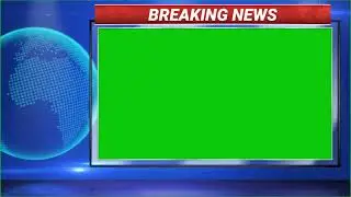 (4K) News Template Green Screen | News Green Screen | Breaking News Green Screen | No copyright