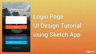 Login Page | Mobile UI Design Tutorial