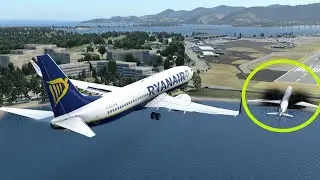 Boeing 737  RUNWAY Overrun Airbus 330 Emergency Landing  X Plane 12