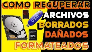 ✅ 10 MEJORES PROGRAMAS PARA RECUPERAR ARCHIVOS DAÑADOS O BORRADOS ✅ WINDOWS 10, 8, 7 VISTA XP
