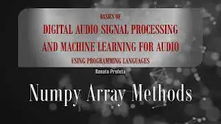 07e Numpy Array Methods  - Code Explanation - Example 02 - Load and Plot a Waveform