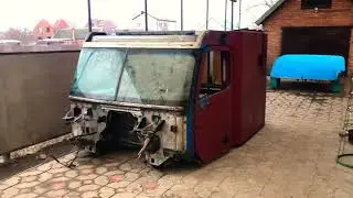 Замена крыши на freightliner columbia  часть 1