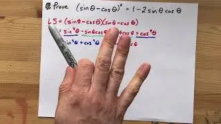 Prove (sinx-cox)^2=1-2sinxcosx
