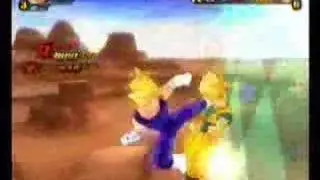 DBZ BT3 - Majin Vegeta vs Red Potara SSJ2 Goku