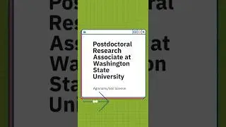 Post doc position available at Washington State University #agronomy 🇺🇸