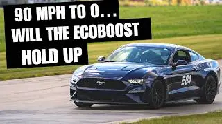 How fast can a Mustang EcoBoost stop from 90 mph to 0