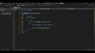 C# Hello world Program | C# Basic Program | Simple C# Program