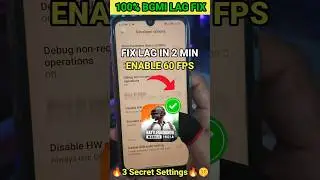 Secret Trick to Fix Lag 😍How To Fix Lag in Bgmi/Pubg | Lag Fix in bgmi | #shorts #gaming #pubgmobile