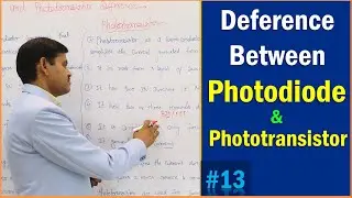 Comparision in photodiode phototransistor | difference between photodiode and phototransistor? -