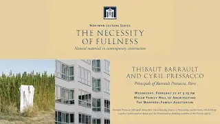 A Lecture by Thibaut Barrault and Cyril Pressacco, 