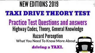 Dvla Texi theory test UK 2021, multiple choice questions,  officials handbook