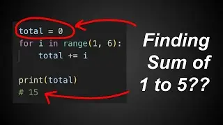 Accumulating Using A For Loop (Python From Zero To One - Part 17)