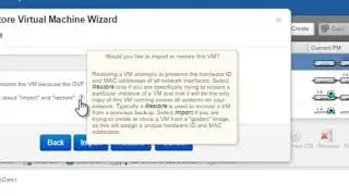 Import/Restore a VM