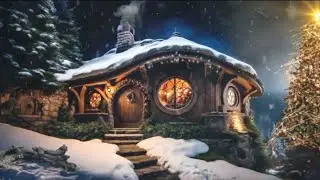 Relaxing Blizzard Sound on a Magical Christmas Night! Stress relief. Relaxation of body and mind
