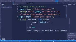 How to Take User Input in Python (Step-by-Step Tutorial) Episode 6