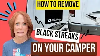 How to Remove Black Streaks RV Camper Rain Gutters