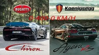 Bugatti Chiron vs Koenigsegg Agera RS – 0-400-0 km/h Battle