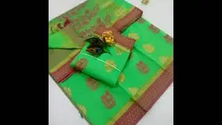 Fancy monica silk saree's💐