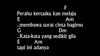 Chord & Lirik Perahu Kertas Cover - Maudy Ayunda
