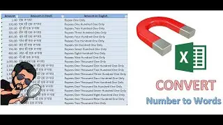 Convert Number To Words Automatically(in Hindi)-Excel Automation | Mudit Lalwani 