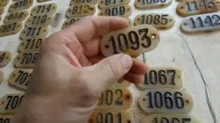 Номерки из пластика