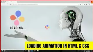 HOW TO MAKE LOADING ANIMATION IN HTML AND CSS | Loading animation using html and css | HTML & CSS