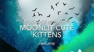 Moonlit Cute Kittens | 