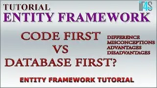 Entity Framework Tutorial - Code first vs Database first | Misconceptions and difference