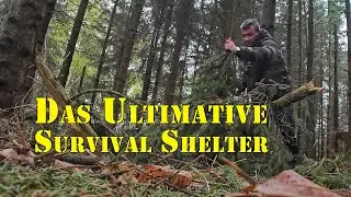 Das #1 Survival Shelter, das du kennen musst - Aufbau, Anwendung und Selbstversuch bei -5°C