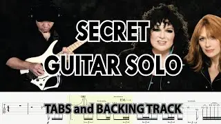 Heart SECRET Guitar Solo with TABS and Backing Track by Alvin De Leon