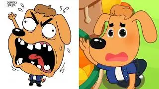 Sheriff Labrador Don't Overeat Drawing Meme | Which One Is Real Caped Thief