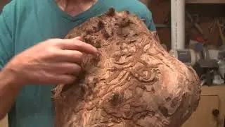 Ugly Walnut  Becomes Beautiful Wood Turning In A Mirror