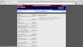 webElect | Precinct Target Analysis